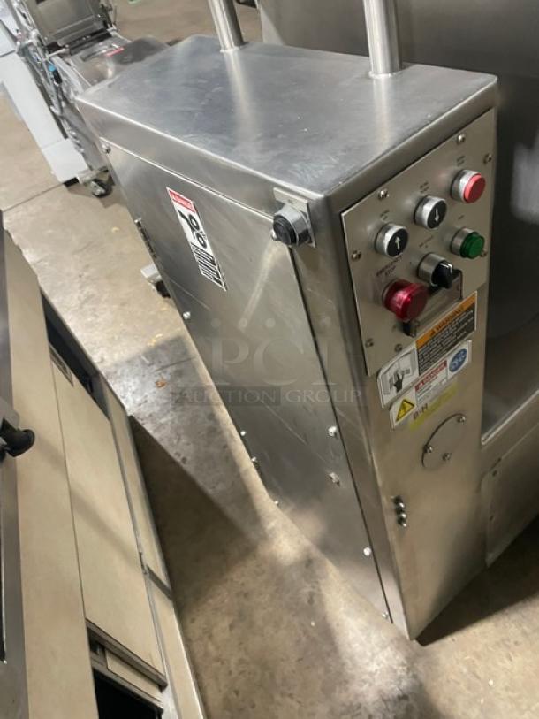 Magna Commercial Stainless Steel Electric Powered 10 Gal./50 LB. High Speed Single Arm/Roller Bar Dough Mixer! Model: 50H-4C1 SN: 40952! 230V 3 Phase! On Legs! With Filtrine Manufacturing Commercial Electric Powered Fan-Cooled Recirculating Closed Loop Chiller! Model: PCP-75-7A SN: 7303-68/04! 115V 1 Phase! All One Money! - Image 2 of 11