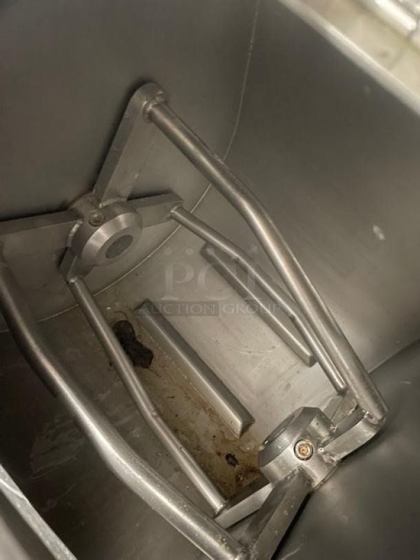 Magna Commercial Stainless Steel Electric Powered 10 Gal./50 LB. High Speed Single Arm/Roller Bar Dough Mixer! Model: 50H-4C1 SN: 40952! 230V 3 Phase! On Legs! With Filtrine Manufacturing Commercial Electric Powered Fan-Cooled Recirculating Closed Loop Chiller! Model: PCP-75-7A SN: 7303-68/04! 115V 1 Phase! All One Money! - Image 5 of 11