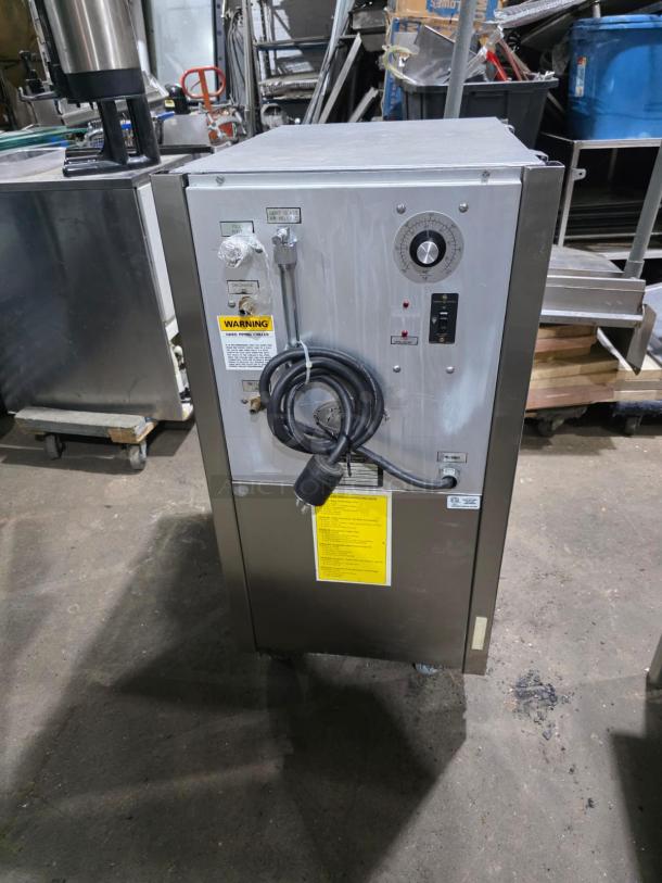 Magna Commercial Stainless Steel Electric Powered 10 Gal./50 LB. High Speed Single Arm/Roller Bar Dough Mixer! Model: 50H-4C1 SN: 40952! 230V 3 Phase! On Legs! With Filtrine Manufacturing Commercial Electric Powered Fan-Cooled Recirculating Closed Loop Chiller! Model: PCP-75-7A SN: 7303-68/04! 115V 1 Phase! All One Money! - Image 8 of 11