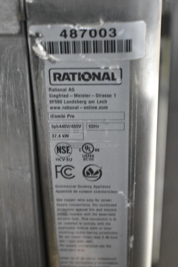 2 2021/2022 Rational LM100EE.AXXXX/LM100CE.AXXXX iCombi Pro Stainless Steel Commercial Electric Powered Combi Convection Oven. 440/480 Volts, 3 Phase. 2 Times Your Bid! - Image 8 of 9
