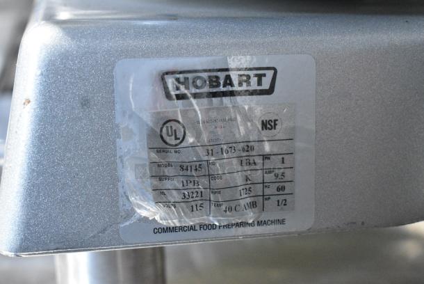 BRAND NEW SCRATCH AND DENT! 2024 Hobart 84145 Metal Commercial Countertop Buffalo Chopper w/ Power Hub. 115 Volts, 1 Phase. Tested and Working! - Image 6 of 6