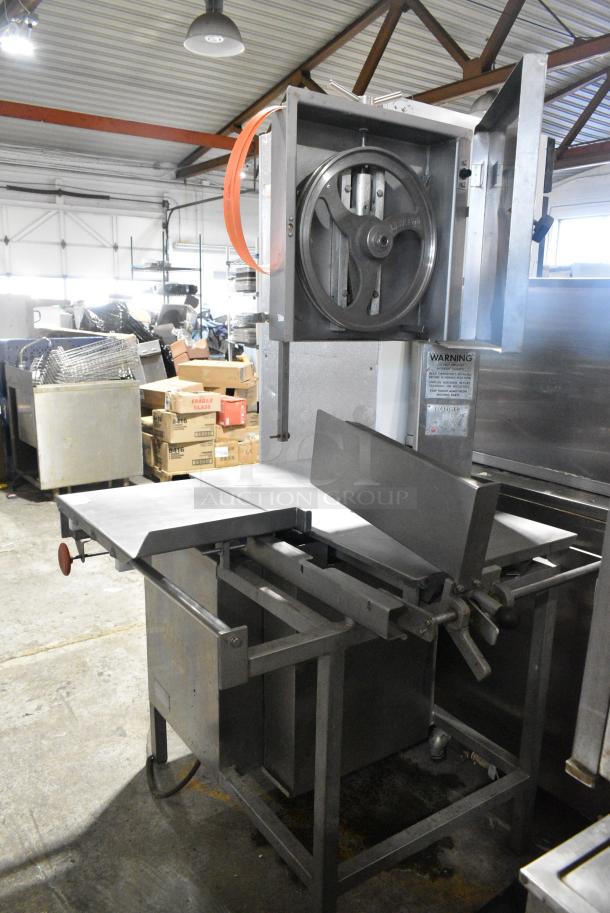 Hollymatic Metal Commercial Floor Style Meat Saw. 230 Volts, 3 Phase. - Image 2 of 9