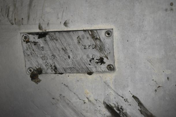 Hollymatic Metal Commercial Floor Style Meat Saw. 230 Volts, 3 Phase. - Image 9 of 9