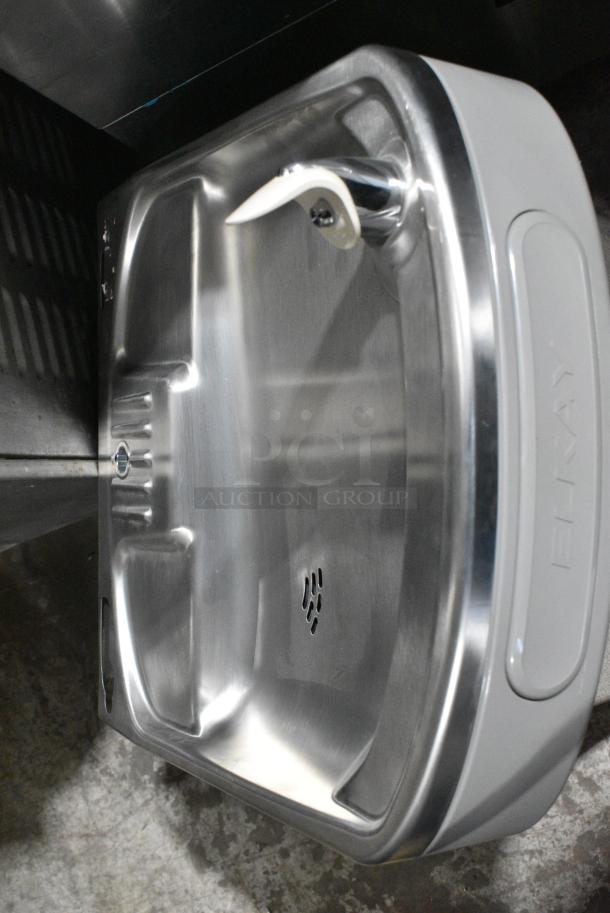 BRAND NEW SCRATCH AND DENT! Elkay EZWSR_1D Stainless Steel Wall Mount Water Fountain w/ Water Bottle Filler Attachment. 115 Volts, 1 Phase. - Image 5 of 7