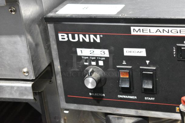 Bunn DUAL Stainless Steel Commercial Countertop Double Coffee Machine w/ Hot Water Dispenser, 2 Metal Brew Baskets and 2 Server Satellites. 120/240 Volts, 1 Phase. - Image 2 of 9