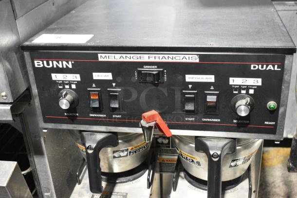 Bunn DUAL Stainless Steel Commercial Countertop Double Coffee Machine w/ Hot Water Dispenser, 2 Metal Brew Baskets and 2 Server Satellites. 120/240 Volts, 1 Phase. - Image 3 of 9