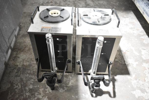 Bunn DUAL Stainless Steel Commercial Countertop Double Coffee Machine w/ Hot Water Dispenser, 2 Metal Brew Baskets and 2 Server Satellites. 120/240 Volts, 1 Phase. - Image 5 of 9