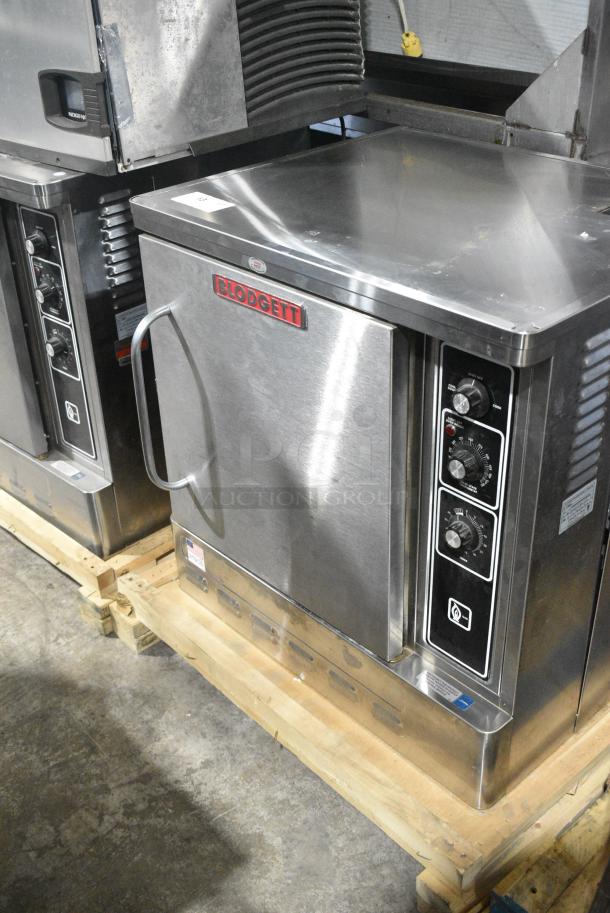 LIKE NEW! 2023 Blodgett DFG-50 Stainless Steel Commercial Natural Gas Powered Half Size Convection Oven w/ Solid Door, Metal Oven Racks and Thermostatic Controls. - Image 2 of 8