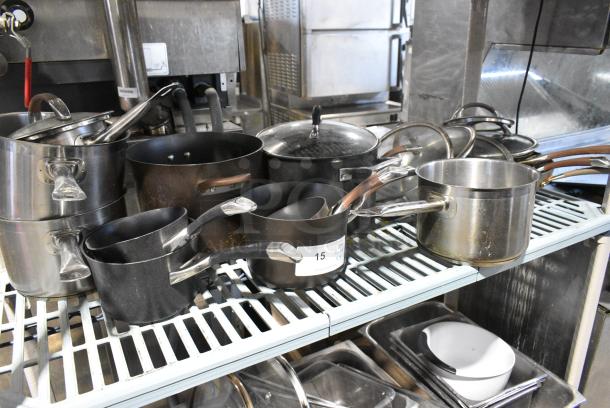 ALL ONE MONEY! Tier Lot of Various Metal Items Including Sauce Pans - Image 1 of 5
