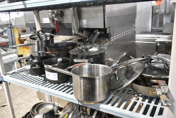 ALL ONE MONEY! Tier Lot of Various Metal Items Including Sauce Pans - Image 2 of 5