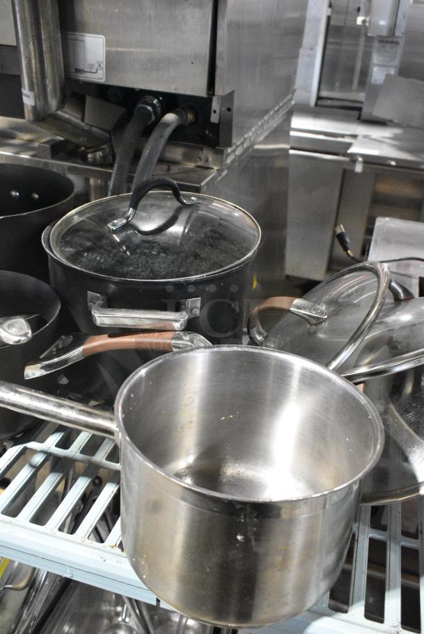 ALL ONE MONEY! Tier Lot of Various Metal Items Including Sauce Pans - Image 4 of 5