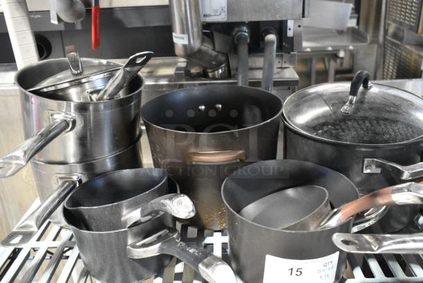 ALL ONE MONEY! Tier Lot of Various Metal Items Including Sauce Pans - Image 5 of 5