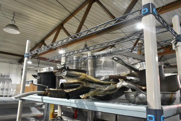 ALL ONE MONEY! Tier Lot of Various Metal Items Including Sauce Pans and Skillets - Image 2 of 5