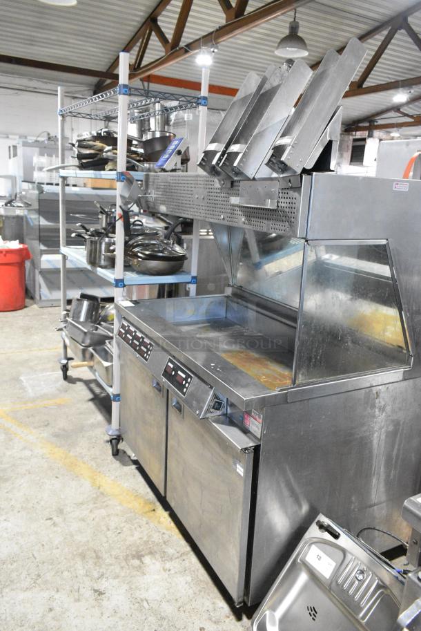 Marshall Air Systems RR5-48.5LT/RT Stainless Steel Commercial Electric Powered Flat Top Griddle w/ Clam Shell Panini Press. on Commercial Casters. 208-220 Volts. - Image 3 of 11