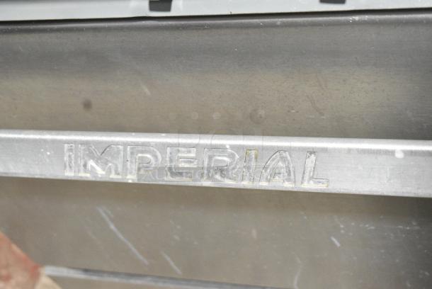 Imperial Stainless Steel Commercial Propane Gas Powered 6 Burner Range w/ Oven and Back Splash. - Image 3 of 7