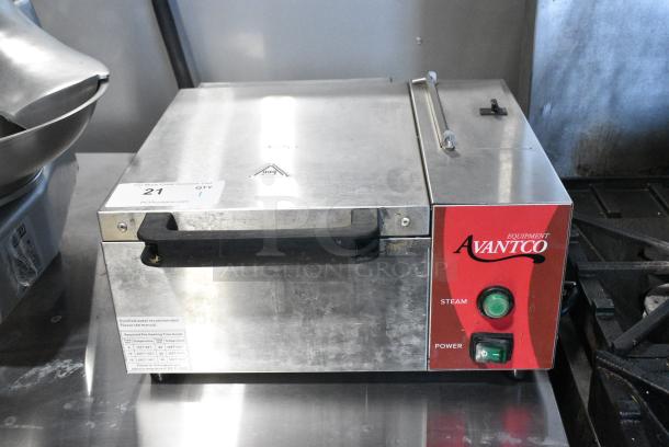 Avantco 177QS1800SS Stainless Steel Commercial Countertop Electric Powered Quickshot Steamer. 120 Volts, 1 Phase. Tested and Working! - Image 1 of 8