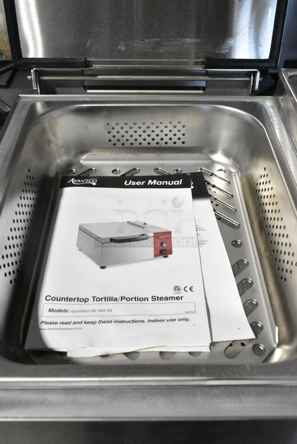 Avantco 177QS1800SS Stainless Steel Commercial Countertop Electric Powered Quickshot Steamer. 120 Volts, 1 Phase. Tested and Working! - Image 5 of 8
