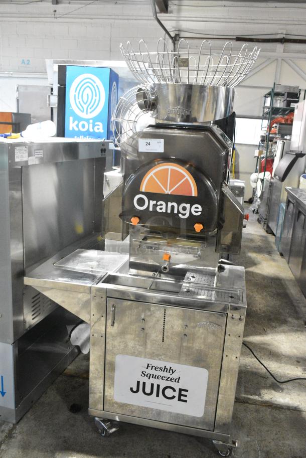 2017 Citrocasa 8000 SB-ATS Stainless Steel Commercial Floor Style Citrus Juicer. 115 Volts, 1 Phase. Tested and Working! - Image 1 of 10