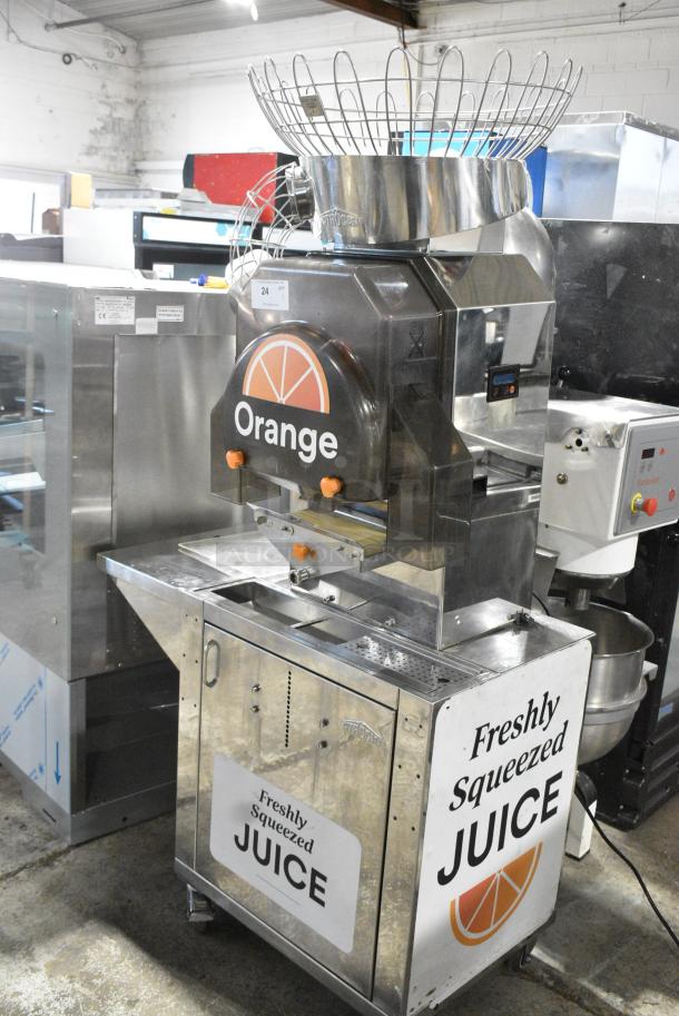 2017 Citrocasa 8000 SB-ATS Stainless Steel Commercial Floor Style Citrus Juicer. 115 Volts, 1 Phase. Tested and Working! - Image 2 of 10
