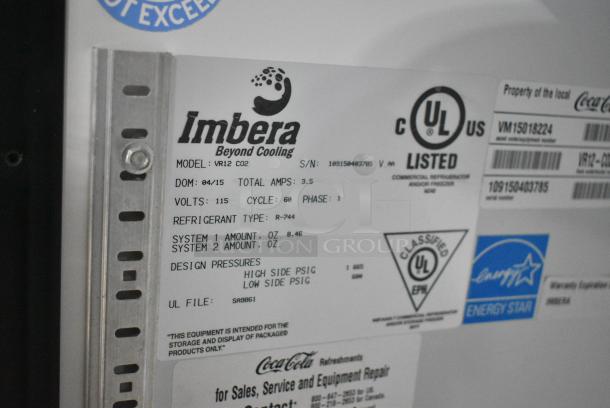 Imbera VR12 ENERGY STAR Metal Commercial Single Door Reach In Cooler Merchandiser. 115 Volts, 1 Phase. Tested and Working! - Image 6 of 6