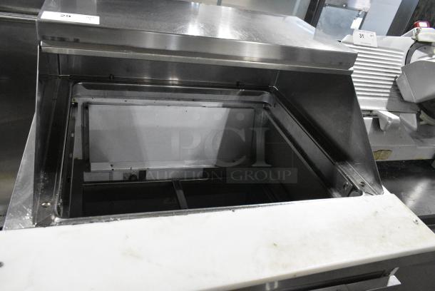 Stainless Steel Commercial Sandwich Salad Prep Table Bain Marie Mega Top w/ 2 Drawers. 115 Volts, 1 Phase. Tested and Powers On But Does Not Get Cold - Image 3 of 11