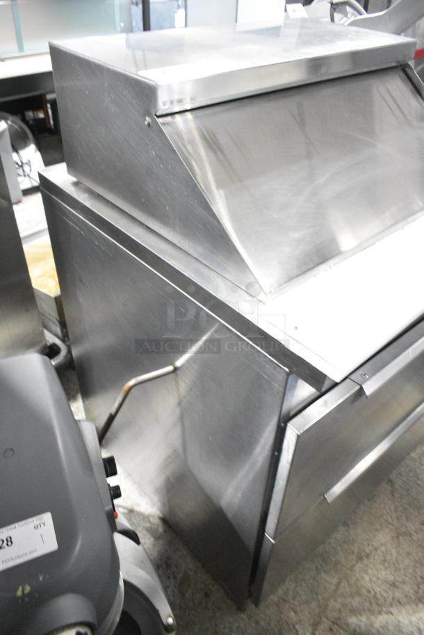 Stainless Steel Commercial Sandwich Salad Prep Table Bain Marie Mega Top w/ 2 Drawers. 115 Volts, 1 Phase. Tested and Powers On But Does Not Get Cold - Image 8 of 11