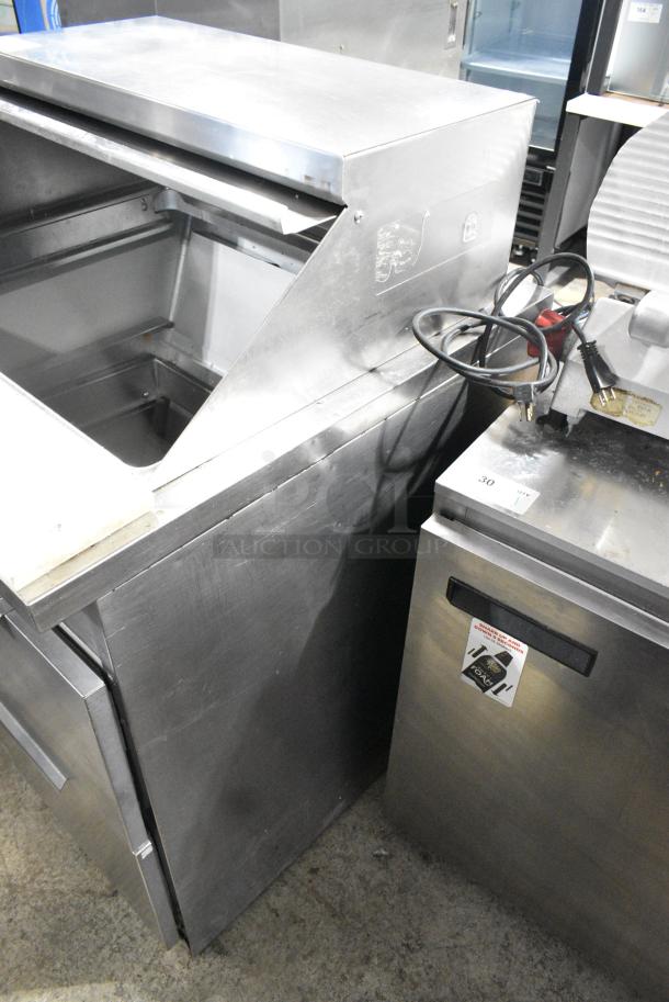 Stainless Steel Commercial Sandwich Salad Prep Table Bain Marie Mega Top w/ 2 Drawers. 115 Volts, 1 Phase. Tested and Powers On But Does Not Get Cold - Image 11 of 11