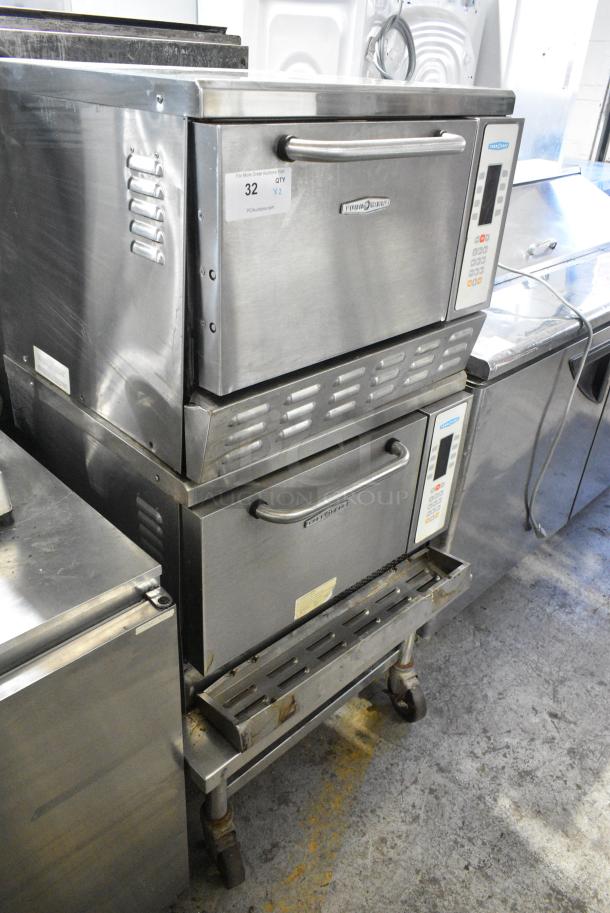 2 Turbochef NGC Stainless Steel Commercial Electric Powered Rapid Cook Ovens on Equipment Stand w/ Commercial Casters. 208/240 Volts, 1 Phase. 2 Times Your Bid! - Image 2 of 15