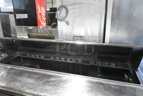 Turbo Air TST-60SD Stainless Steel Commercial Sandwich Salad Prep Table Bain Marie Mega Top on Commercial Casters. 115 Volts, 1 Phase. Cannot Test Due To Damaged Plug - Image 4 of 10