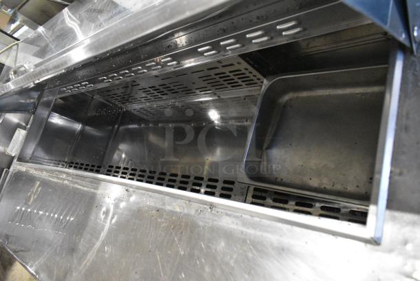 Turbo Air TST-60SD Stainless Steel Commercial Sandwich Salad Prep Table Bain Marie Mega Top on Commercial Casters. 115 Volts, 1 Phase. Cannot Test Due To Damaged Plug - Image 5 of 10