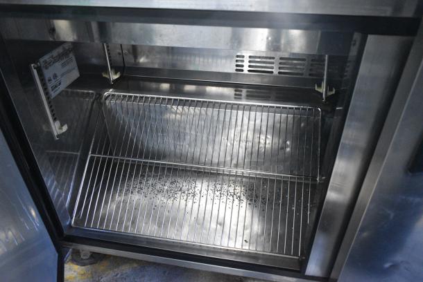 Turbo Air TST-60SD Stainless Steel Commercial Sandwich Salad Prep Table Bain Marie Mega Top on Commercial Casters. 115 Volts, 1 Phase. Cannot Test Due To Damaged Plug - Image 6 of 10
