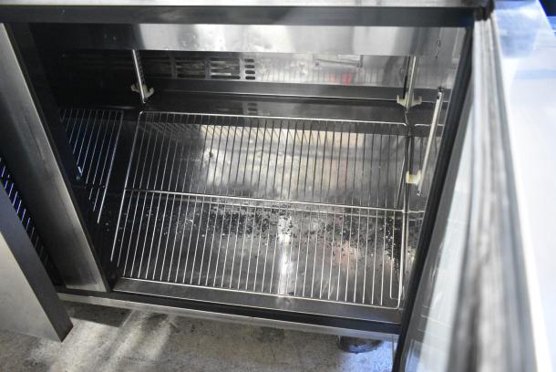 Turbo Air TST-60SD Stainless Steel Commercial Sandwich Salad Prep Table Bain Marie Mega Top on Commercial Casters. 115 Volts, 1 Phase. Cannot Test Due To Damaged Plug - Image 7 of 10