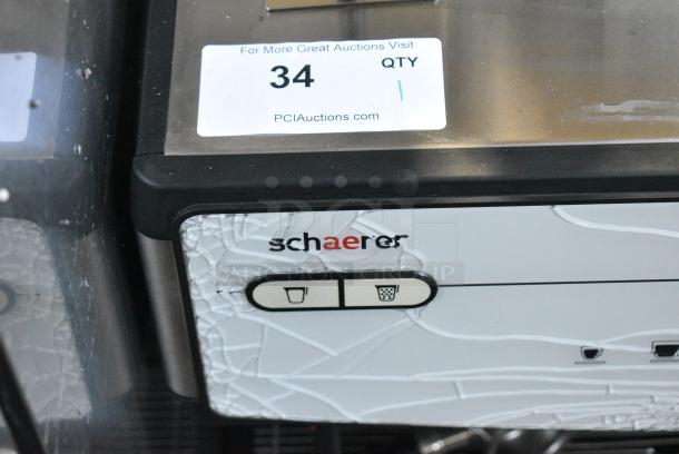 Schaerer Barista Metal Commercial Countertop 2 Group Automatic Espresso Machine w/ 2 Portafilters and 2 Hoppers. 208-240 Volts, 1 Phase. - Image 2 of 7