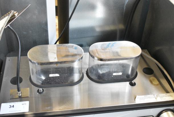 Schaerer Barista Metal Commercial Countertop 2 Group Automatic Espresso Machine w/ 2 Portafilters and 2 Hoppers. 208-240 Volts, 1 Phase. - Image 3 of 7