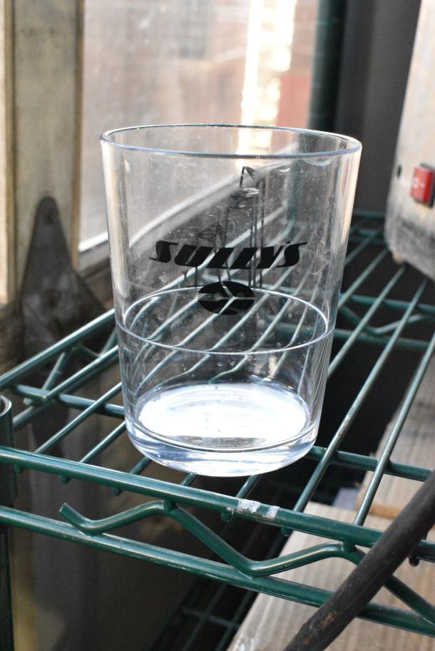 ALL ONE MONEY! Lot of 110 Clear Poly Beverage Tumblers - Image 2 of 3