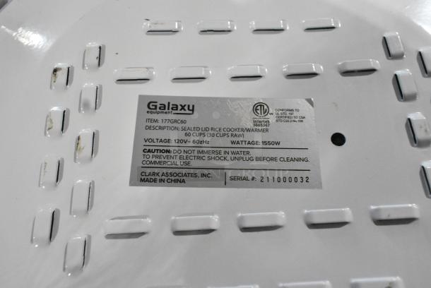 Galaxy 177GRC60 Metal Countertop Rice Cooker / Warmer. 120 Volts, 1 Phase. - Image 7 of 7