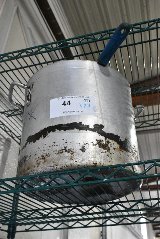 4 Metal Items Including Stock Pot, Sauce Pan, Bowl and Cylindrical Drop In. 4 Times Your Bid! - Image 2 of 6