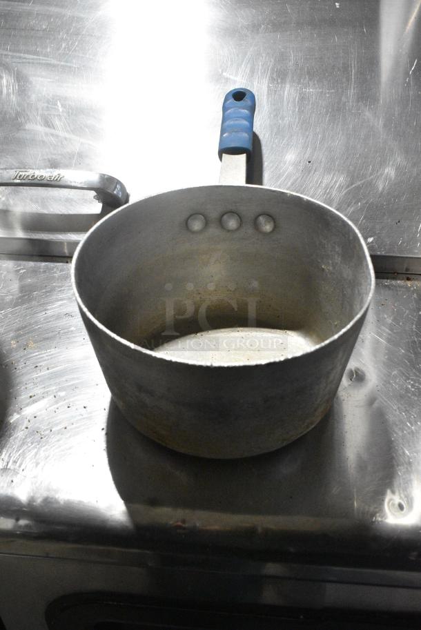 4 Metal Items Including Stock Pot, Sauce Pan, Bowl and Cylindrical Drop In. 4 Times Your Bid! - Image 4 of 6