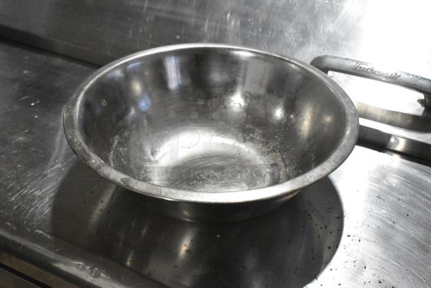 4 Metal Items Including Stock Pot, Sauce Pan, Bowl and Cylindrical Drop In. 4 Times Your Bid! - Image 6 of 6