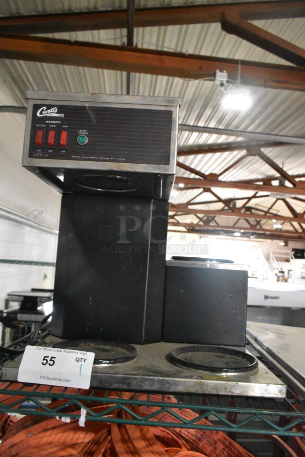 Curtis CAFE3DB10A039 Stainless Steel Commercial Countertop 3 Burner Coffee Machine. 120 Volts, 1 Phase. - Image 1 of 7