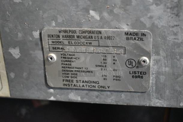 Whirlpool EL03CCXW Mini Cooler. 115 Volts, 1 Phase. Tested and Working! - Image 6 of 6