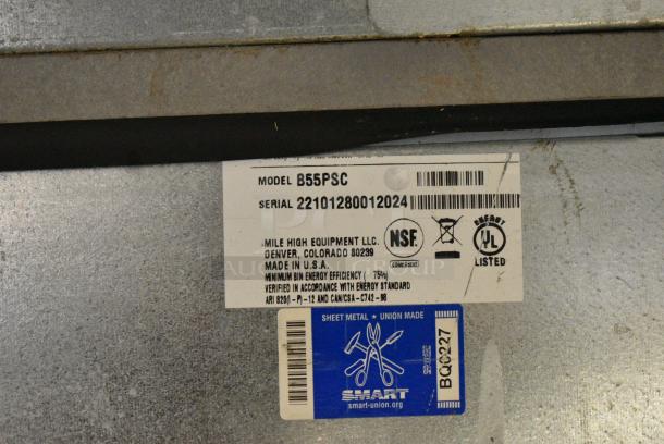Ice-O-Matic CIM1136HW5 Stainless Steel Commercial Ice Head on Ice-O-Matic B55PSC Commercial Ice Bin. 208-230 Volts, 1 Phase. - Image 5 of 6