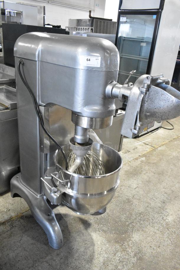 Hobart H-600 Metal Commercial Floor Style 60 Quart Planetary Dough Mixer w/ Pelican Head, Mixing Bowl, Whisk and Dough Hook Attachments. 115 Volts, 1 Phase. - Image 3 of 10