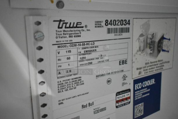 True GDM-10-58-HC-LD Metal Commercial Single Door Reach In Cooler Merchandiser. 115 Volts, 1 Phase. Tested and Powers On But Does Not Get Cold - Image 5 of 5