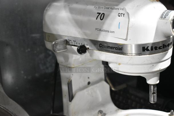 KitchenAid KM25G Metal Countertop Planetary Dough Mixer w/ Whisk Attachment. 120 Volts, 1 Phase. Tested and Does Not Power On - Image 6 of 8
