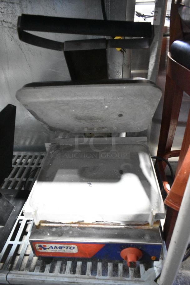 Ampto SASL Metal Commercial Countertop Panini Press. 120 Volts, 1 Phase. Tested and Does Not Power On - Image 5 of 7