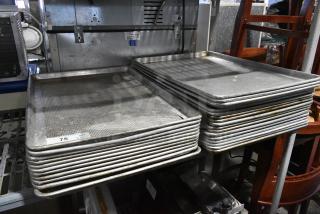 27 Metal Full Size Baking Pans. Some Perforated. 27 Times Your Bid!