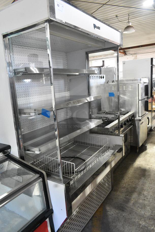 CustomCool GC48SC Metal Commercial Reach In Grab N Go Merchandiser w/ Metal Shelves. 115 Volts, 1 Phase. Tested and Working! - Image 1 of 5
