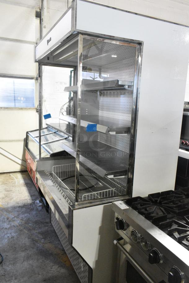 CustomCool GC48SC Metal Commercial Reach In Grab N Go Merchandiser w/ Metal Shelves. 115 Volts, 1 Phase. Tested and Working! - Image 2 of 5