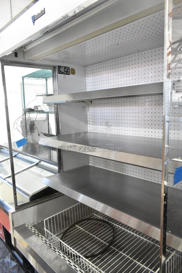 CustomCool GC48SC Metal Commercial Reach In Grab N Go Merchandiser w/ Metal Shelves. 115 Volts, 1 Phase. Tested and Working! - Image 4 of 5